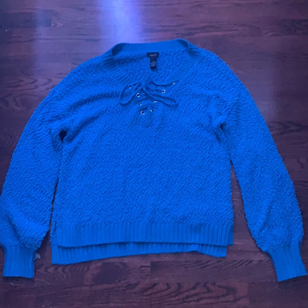 SUPER soft blue sweater